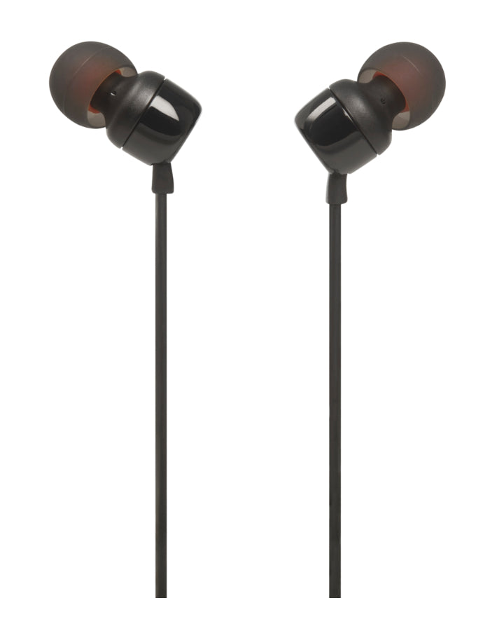 Tune 110 Wired In Ear Headphones With Mic - Black