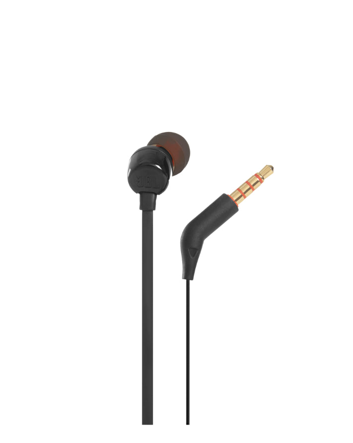 Tune 110 Wired In Ear Headphones With Mic - Black