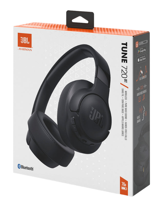 Tune 720BT Over Ear Headphones - Black