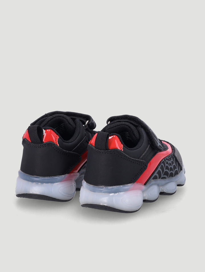 Pre-Boys Lace Up Web Trainer - Black