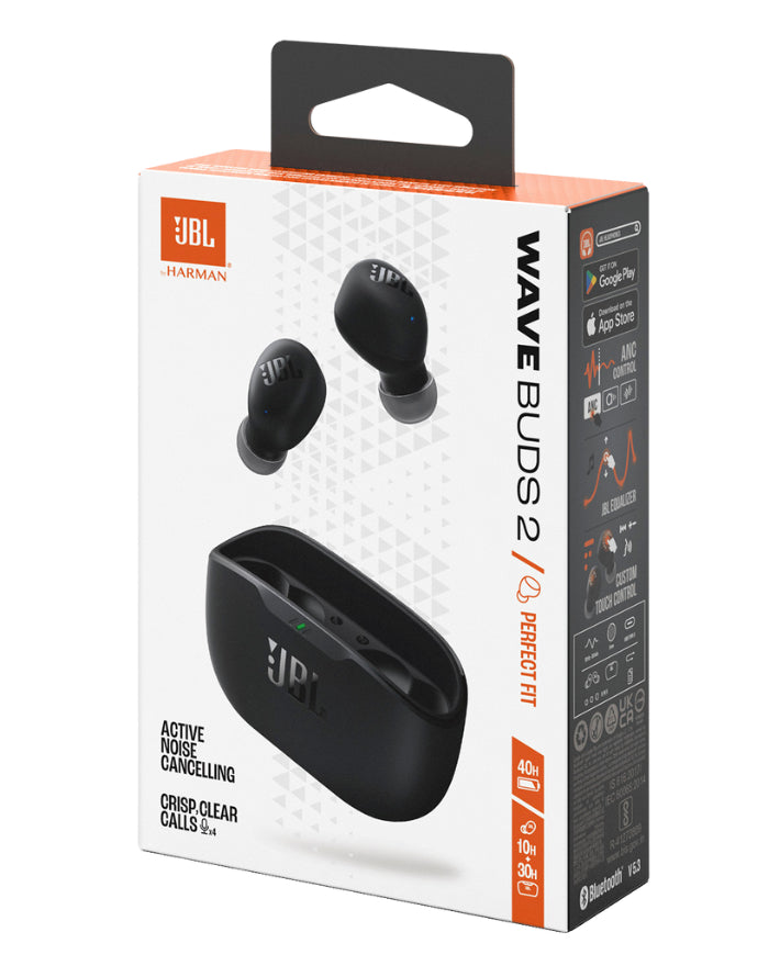 Wave Buds 2 Noise Cancelling TWS Earbuds - Black