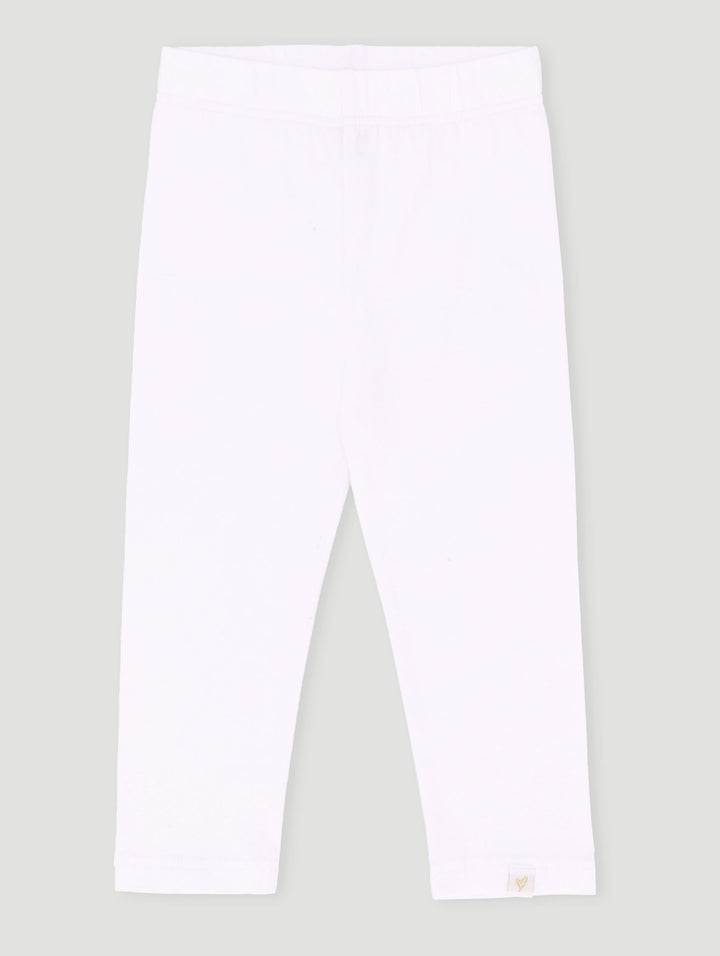 Pre-Girls Basic Plain Legging - White