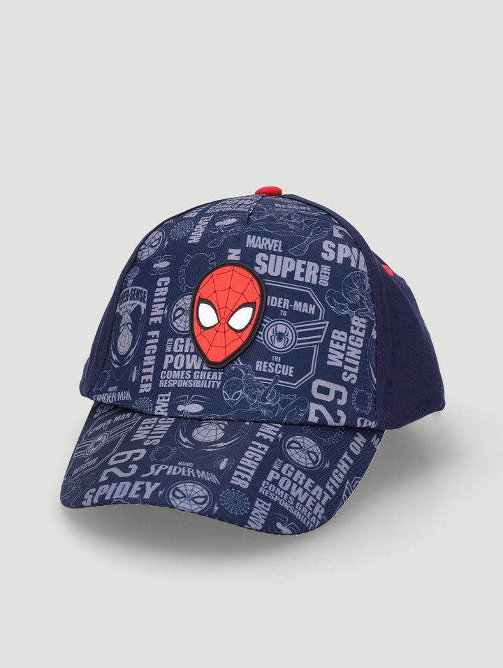 Pre-Boys Spider-Man Peak Cap - Navy