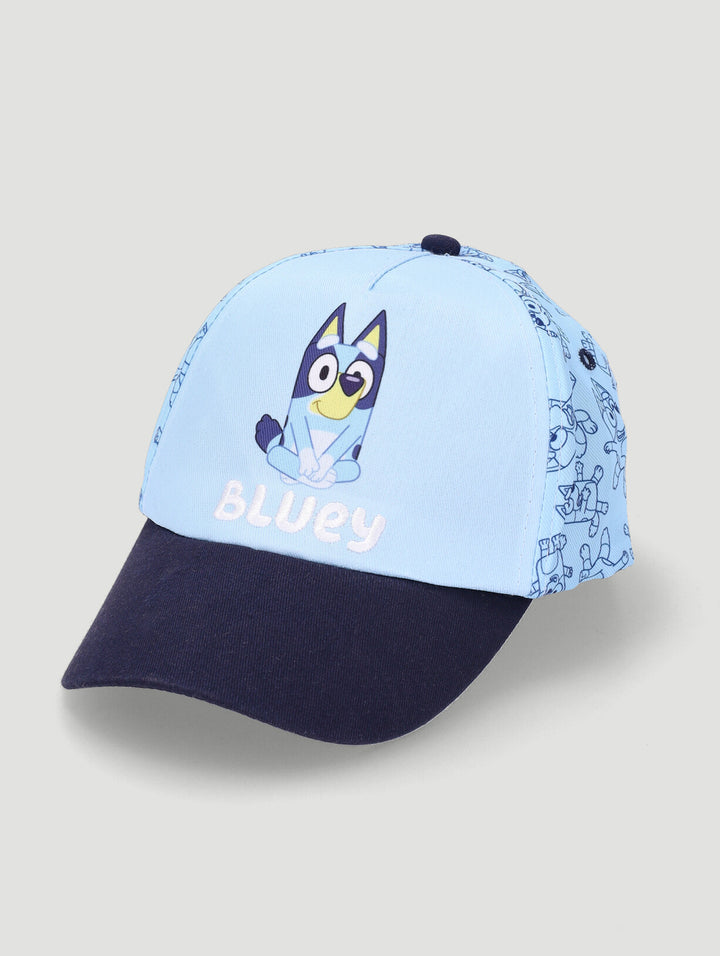 Pre-Boys Bluey Peak Cap - Blue