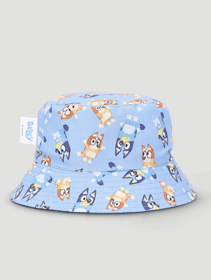 Pre-Boys Reversible Bluey Bucket Hat - Blue