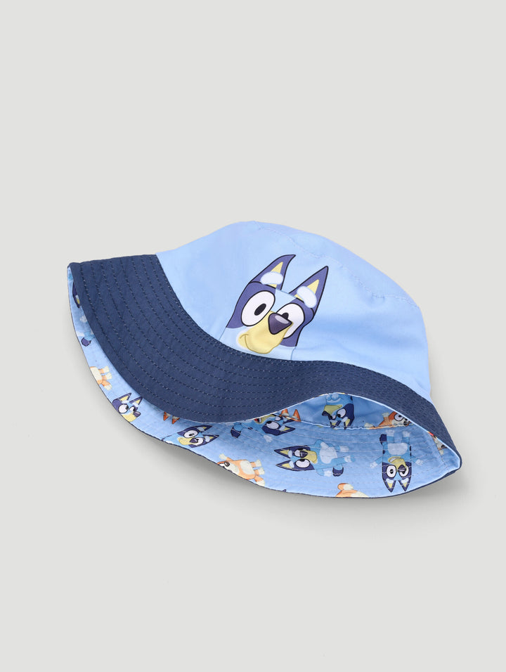 Pre-Boys Reversible Bluey Bucket Hat - Blue