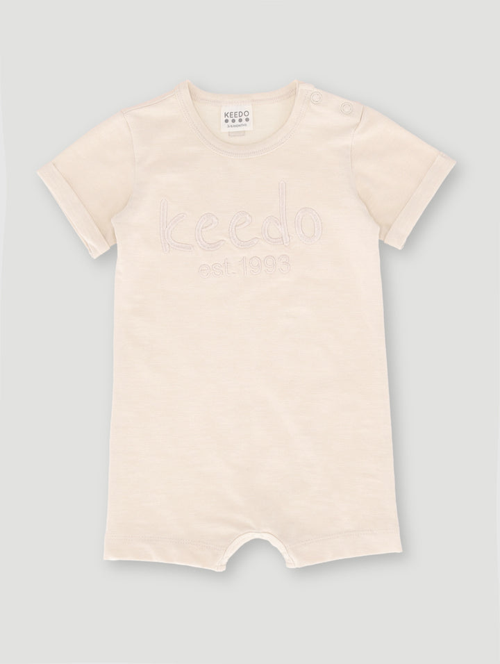 Keedo Baby Girls Core Romper - Stone