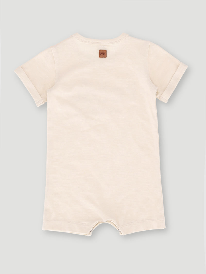 Keedo Baby Girls Core Romper - Stone