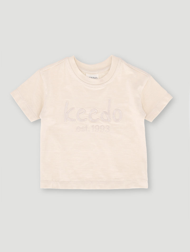 Keedo Baby Girls Core Tee - Stone