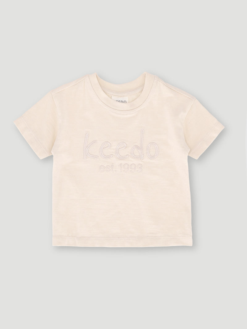 Keedo Baby Girls Core Tee - Stone