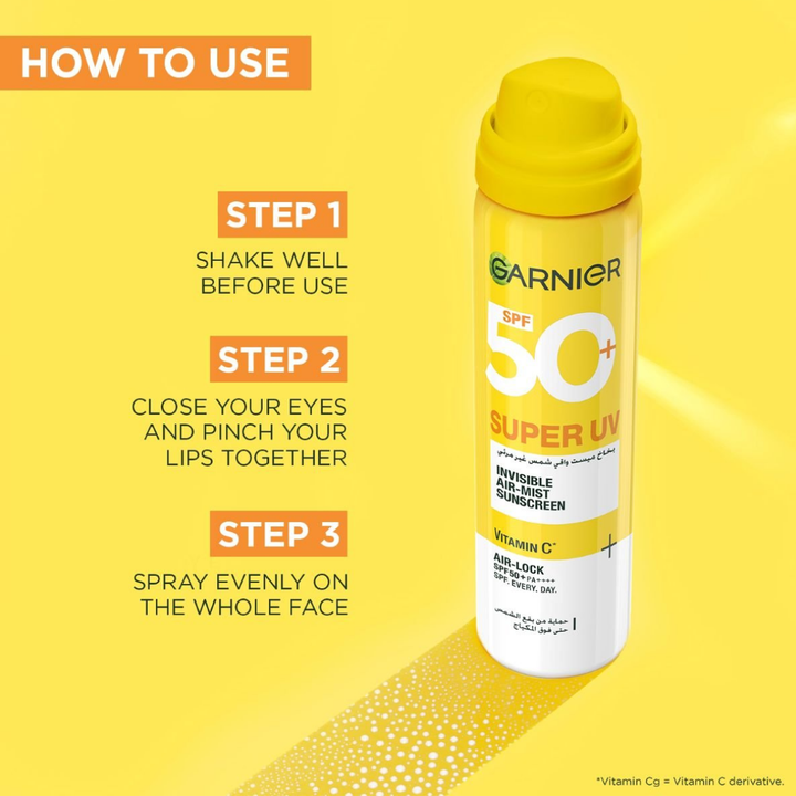 Super UV Air-Mist Sunscreen Invisible Vitamin C