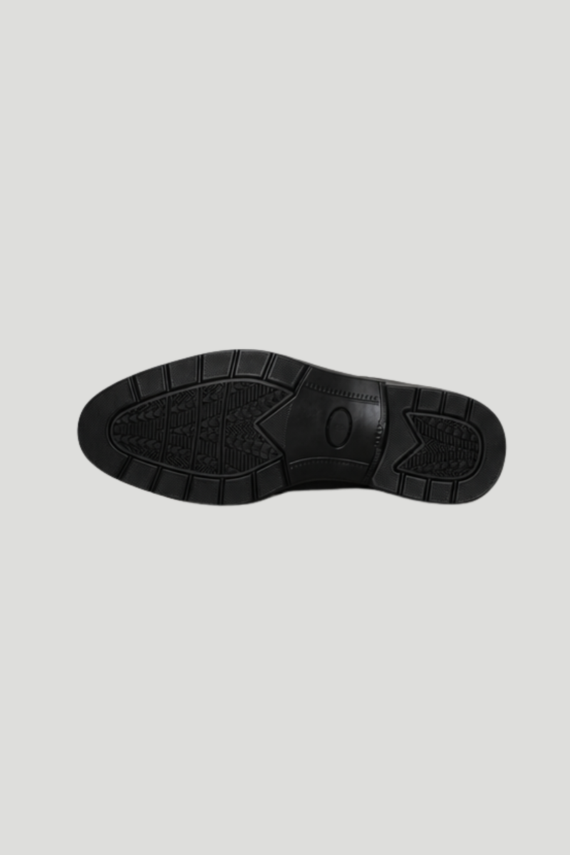 Eezy Fit Toe Cap Derby Shoe - Black