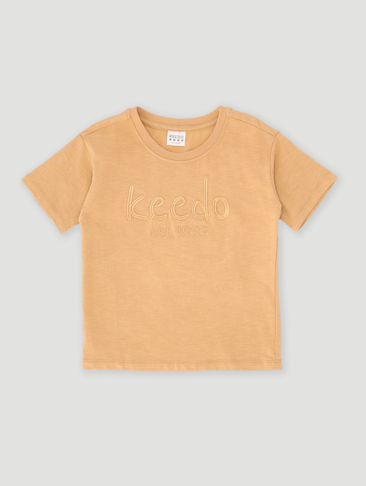 Keedo Boys Biscuit Core Tee - Biscuit