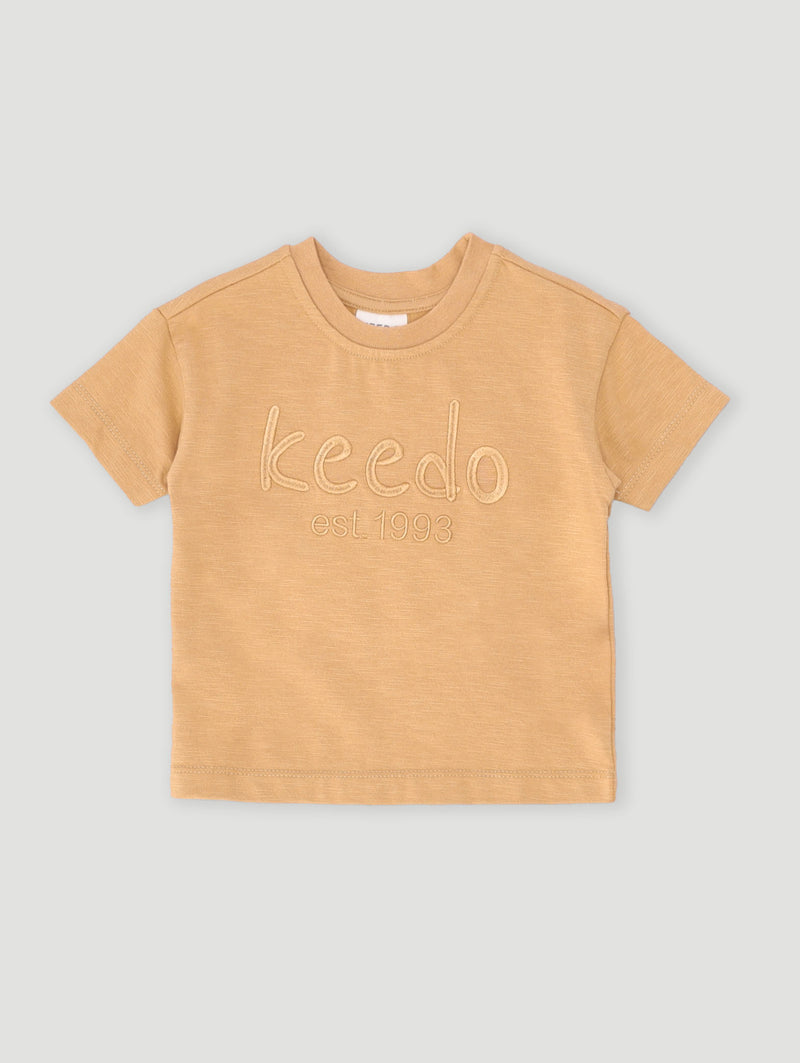 Keedo Baby Boys Core Tee - Biscuit