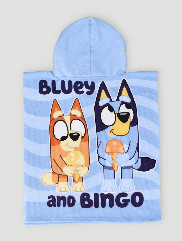 Pre-Boys Bluey Hooded Towel - Blue