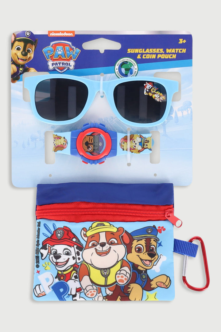 Pre-Boys Sunnies Watch & Coin Pouch Set - Blue