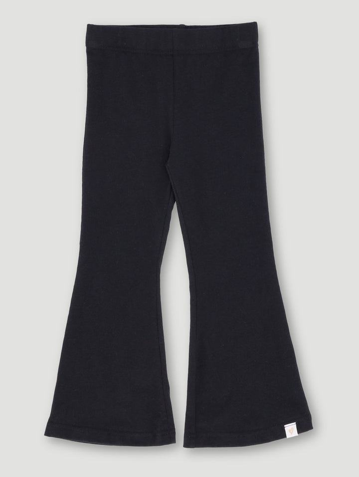 Pre- Girls Black Flare Leg Pants - Black