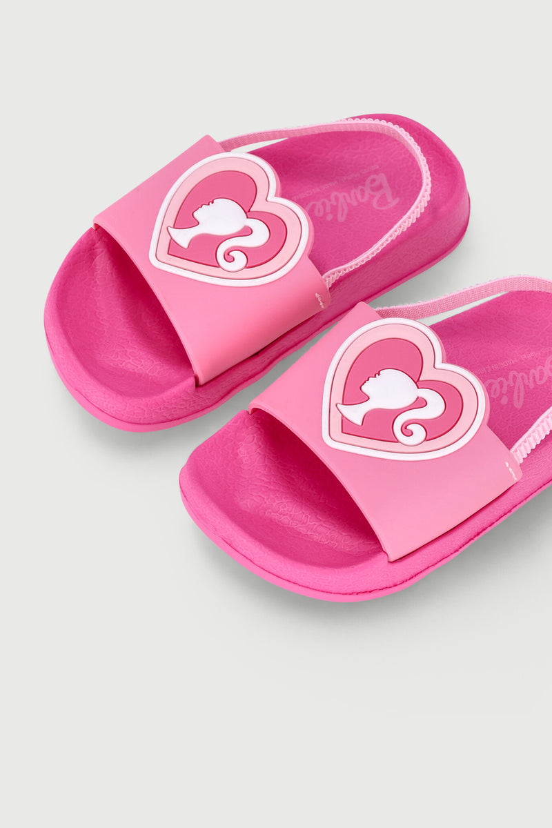 Pre-Girls Barbie Silhoutte Slide - Cerise