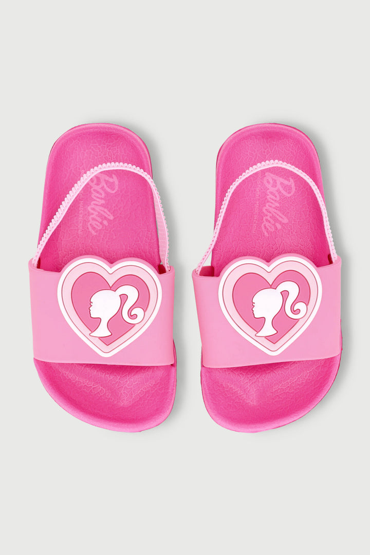 Pre-Girls Barbie Silhoutte Slide - Cerise