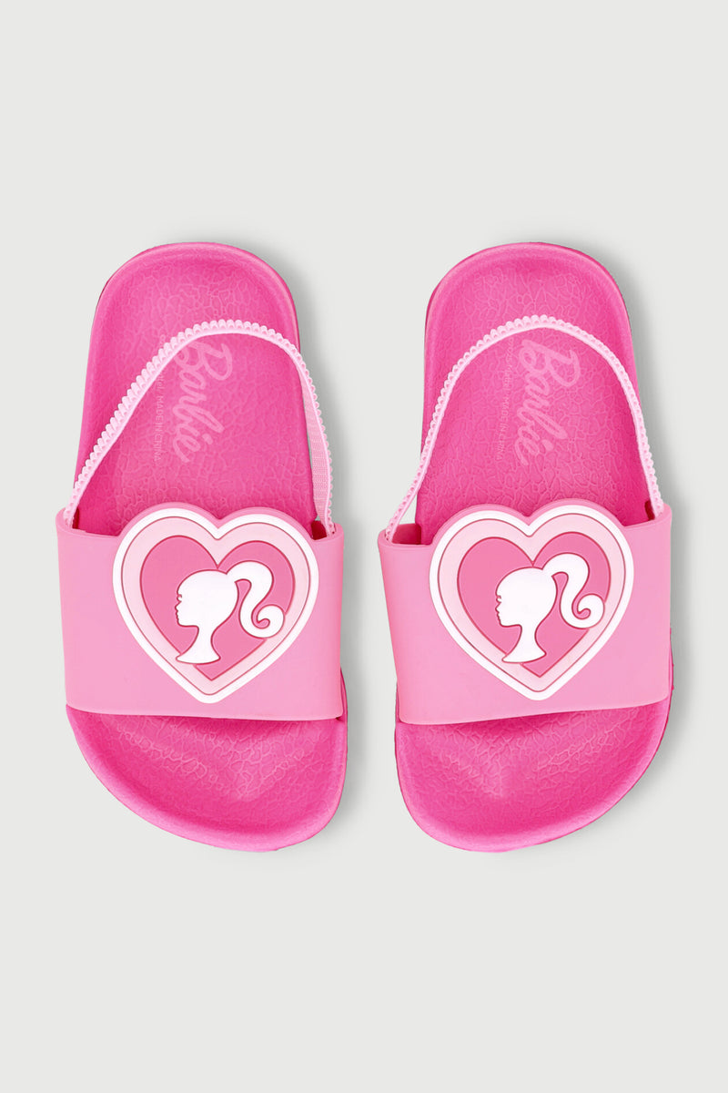 Pre-Girls Barbie Silhoutte Slide - Cerise