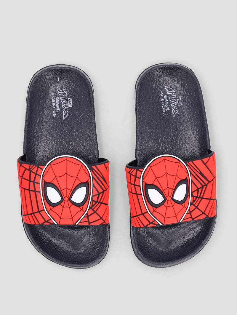 Pre-Boys Spiderman Pool Slide - Black