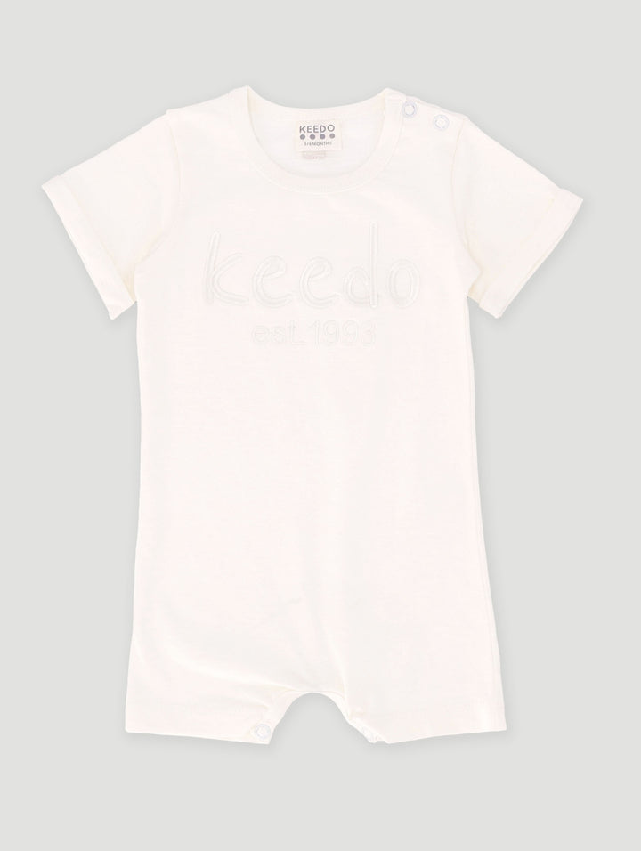 Keedo Baby Boys Core Romper - Marshmallow