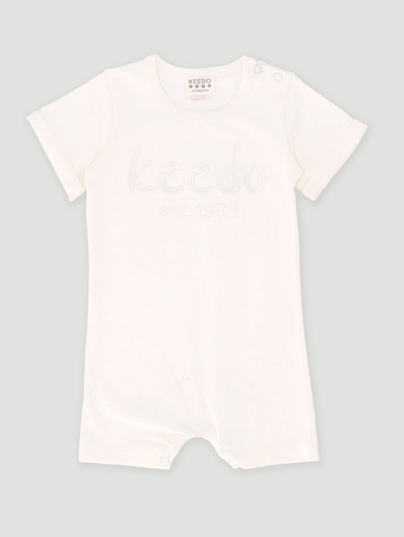 Keedo Baby Boys Core Romper - Marshmallow
