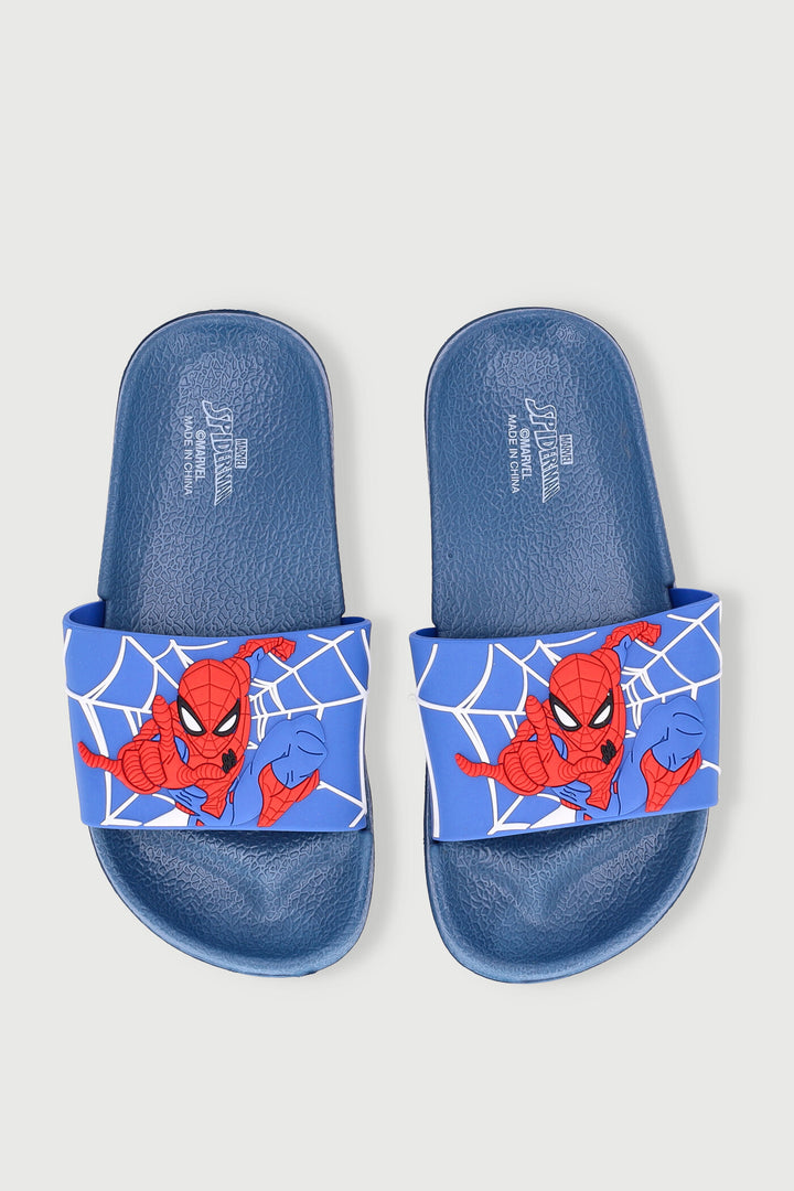 Pre-Boys Spiderman Pool Slide - Blue