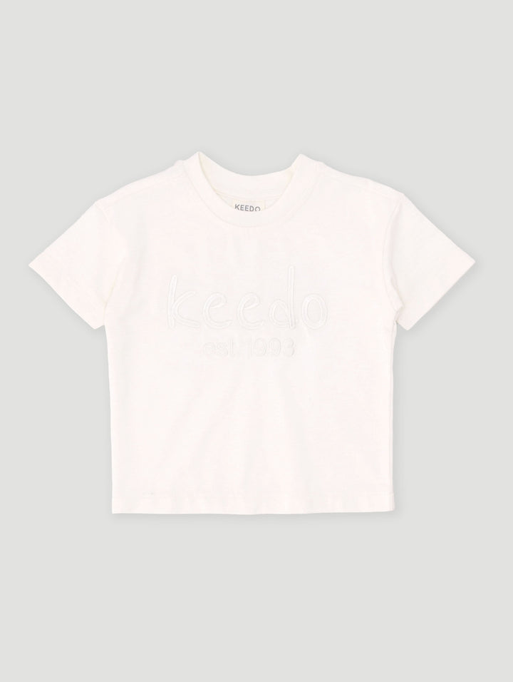 Keedo Baby Boys Core Tee - Marshmallow