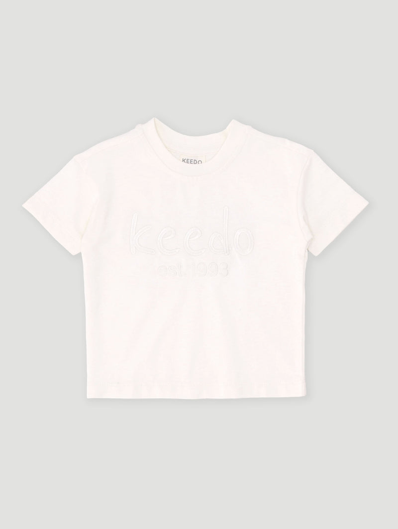 Keedo Baby Boys Core Tee - Marshmallow