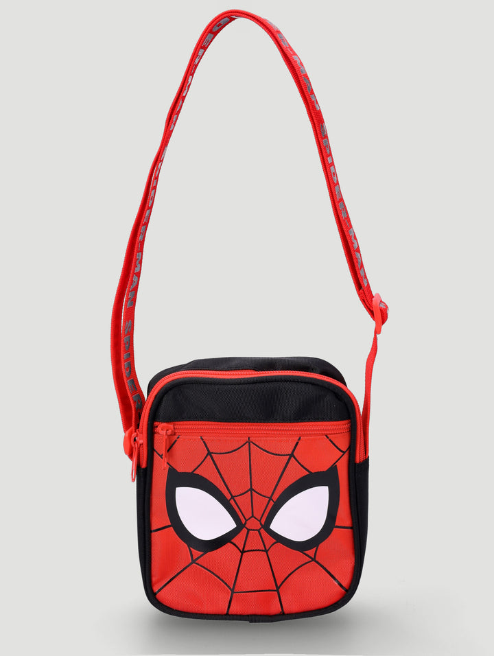 Pre-Boys Spidey Eyes Crossbody Bag - Red/Black