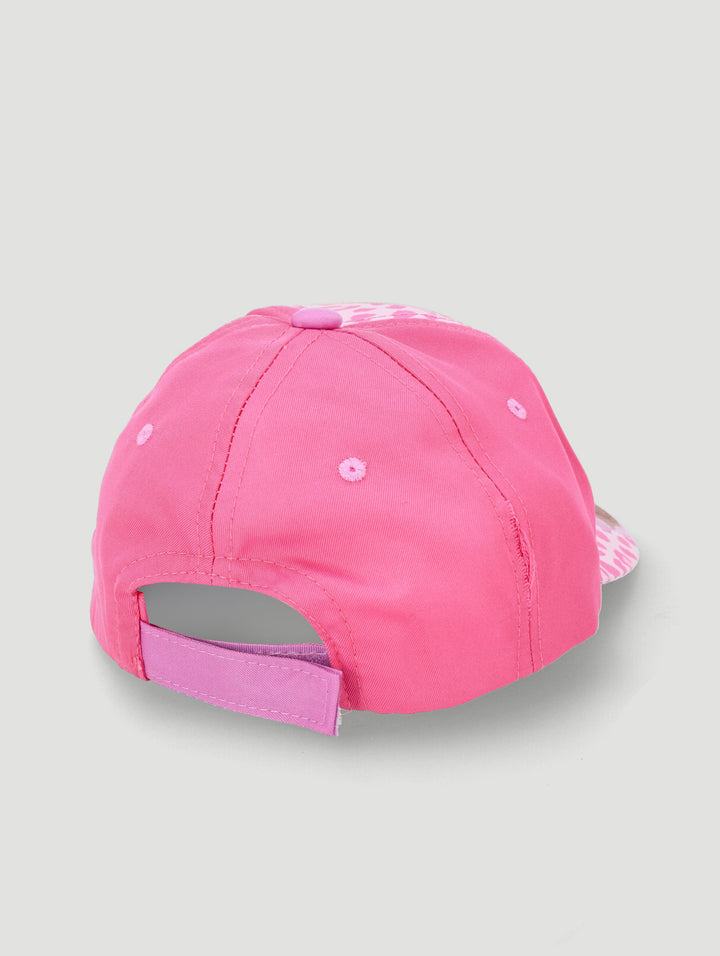 Pre-Girls Barbie Animal Print Cap - Pink