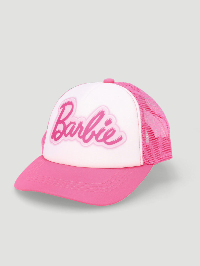 Pre-Girls Barbie Trucker Cap - Pink