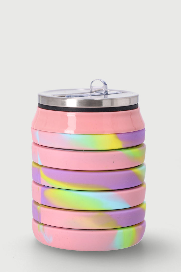 Girls Go & Shine Rainbow Silicone Water Bottle - Multi