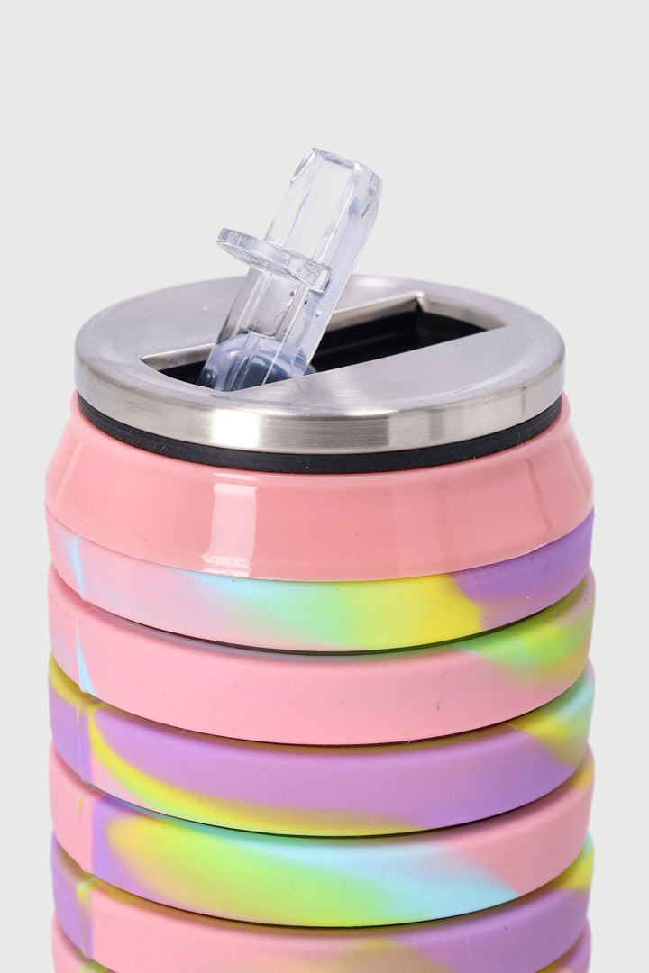 Girls Go & Shine Rainbow Silicone Water Bottle - Multi