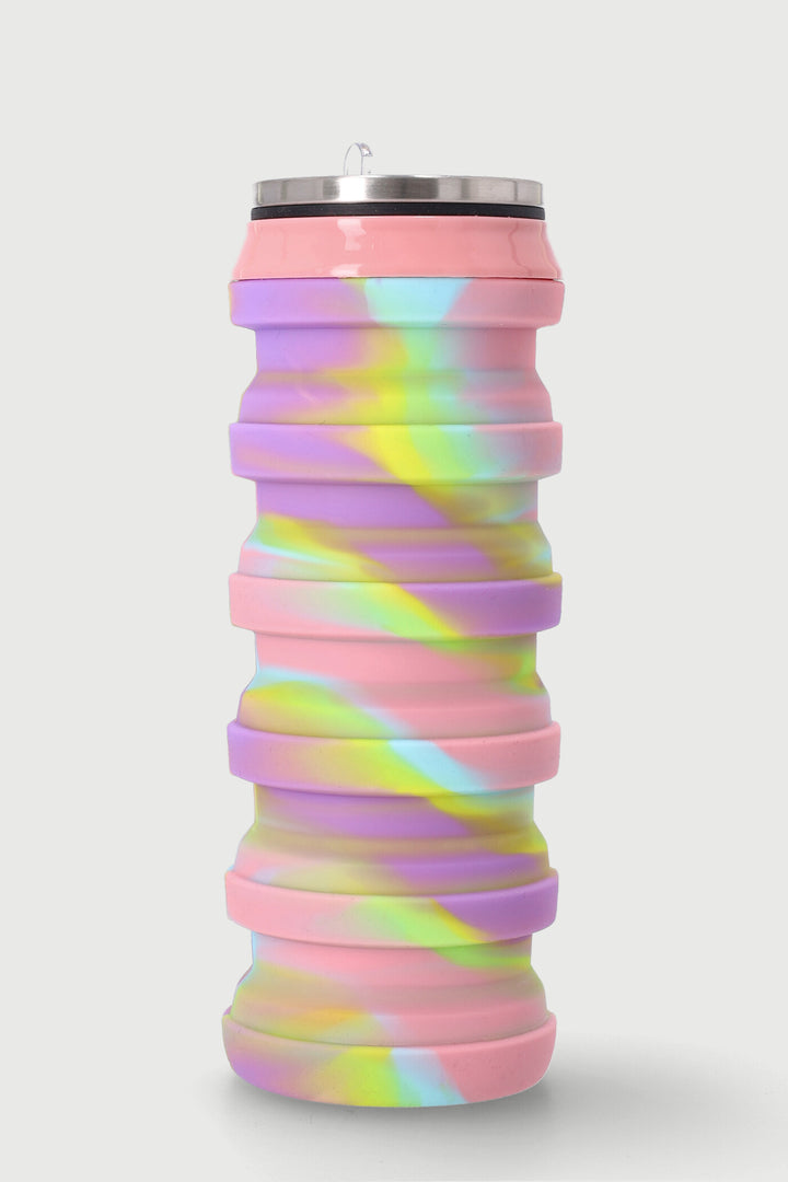 Girls Go & Shine Rainbow Silicone Water Bottle - Multi