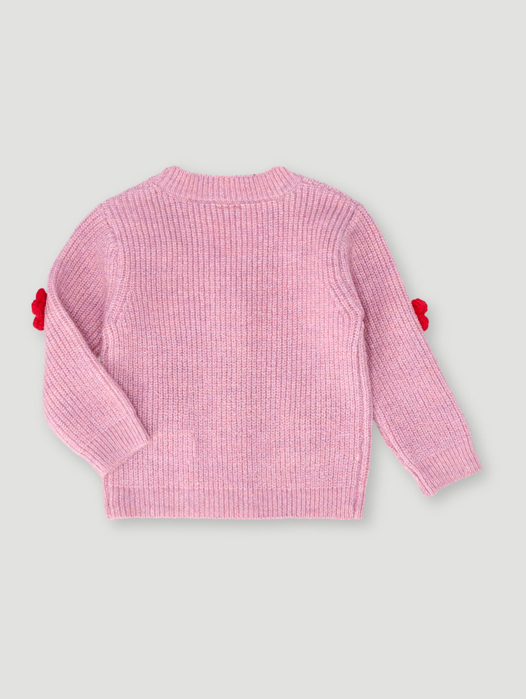 Baby Girls 3D Bow Knitwear - Light Pink
