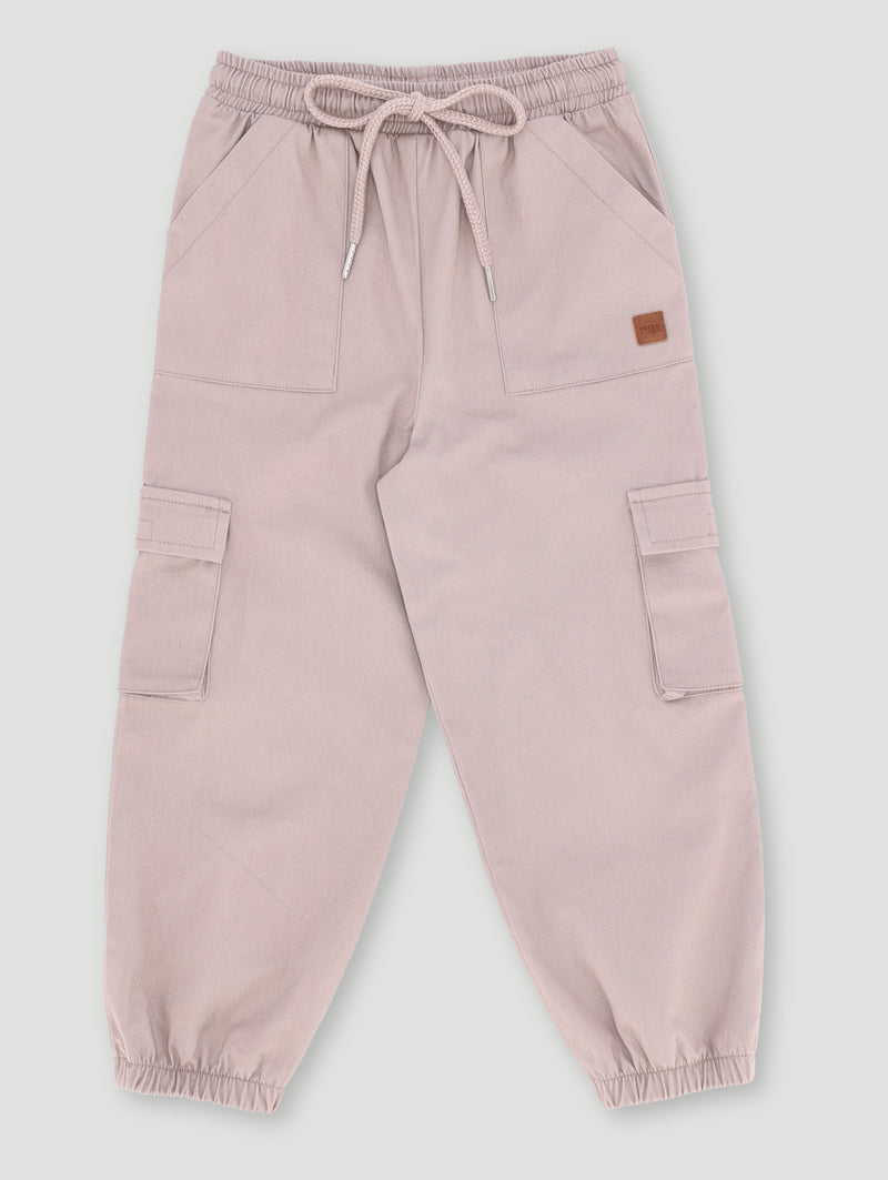 Keedo Boys Twill Jogger - Beige