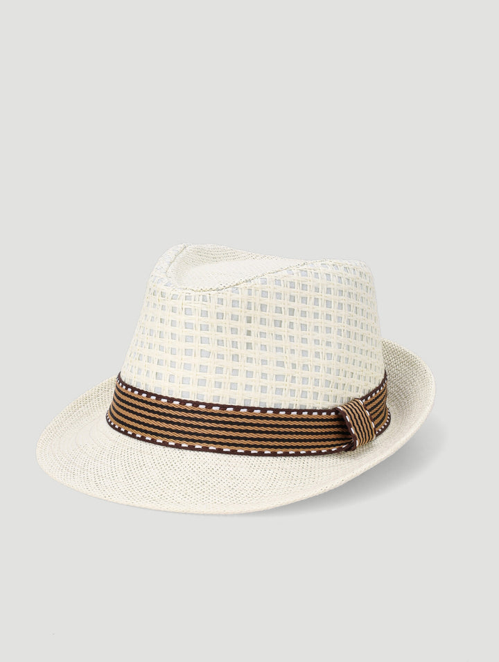 Baby Boys Fedora Hat - Natural