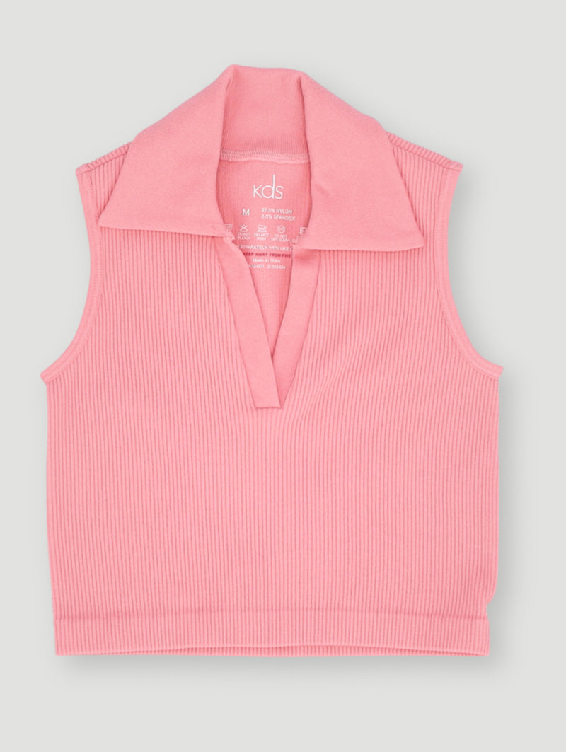 Pre- Girls Seamless Lobster Golfer - Coral Pink