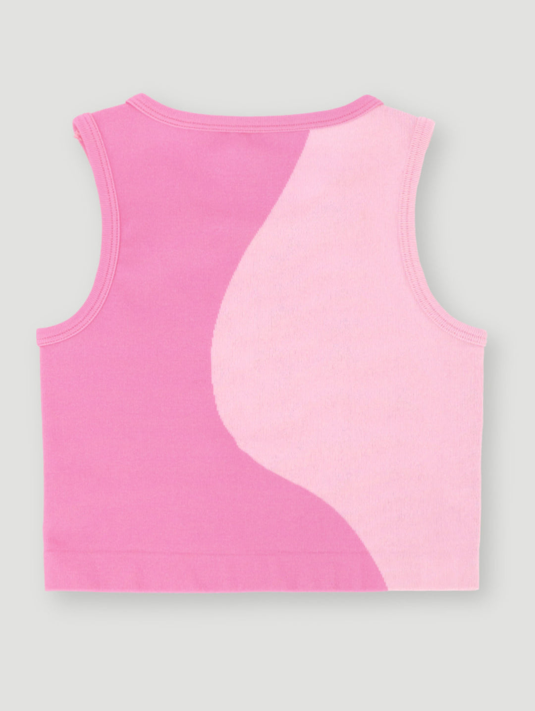 Pre-Girls Crew Neck Seamless Top - Pink