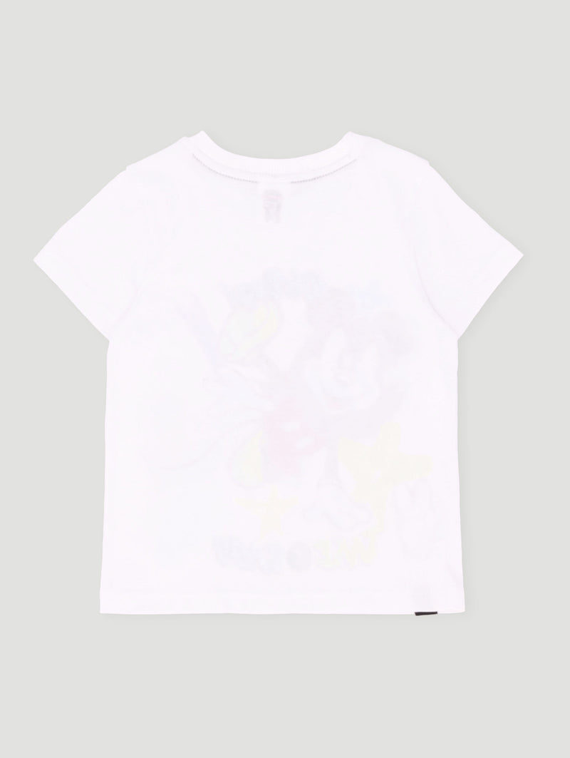 Pre-Boys Graffiti Mickey Tee - White