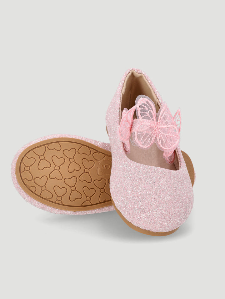 Pre-Girls Butterfly Pump - Pink