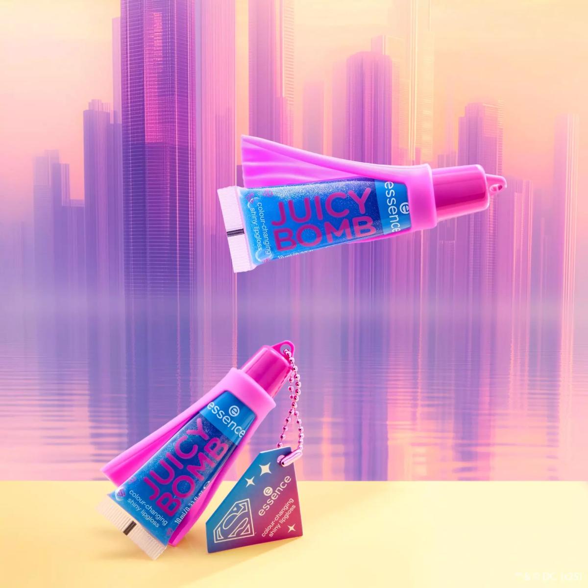 Superman Juicy Bomb Colour-Changing Shiny Lipgloss – Edgars