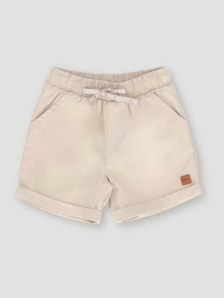 Keedo Boys Twill Short - Stone