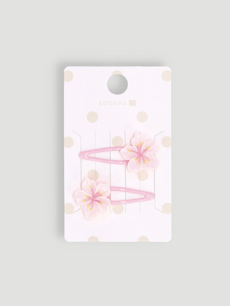 Pre-Girls Floral Hair Clips - Pink