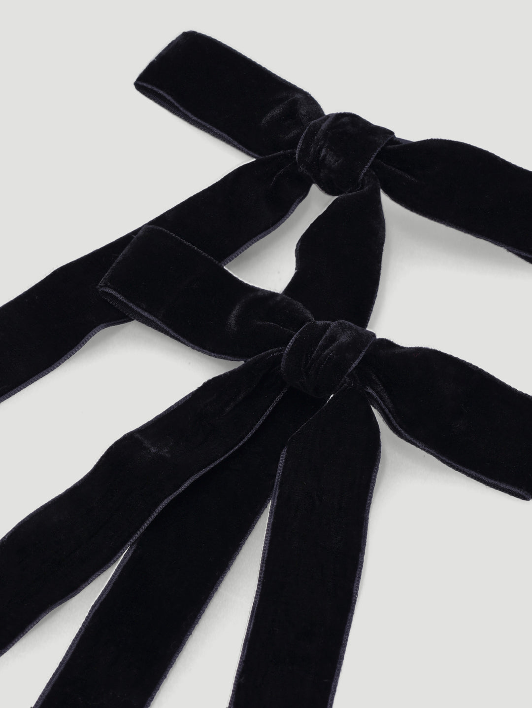 Girls Bow Hair Clip - Black
