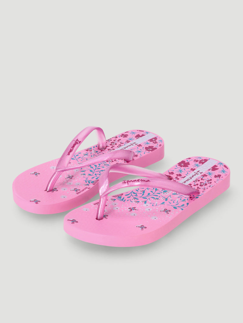 Girls Floral Flip Flop - Pink