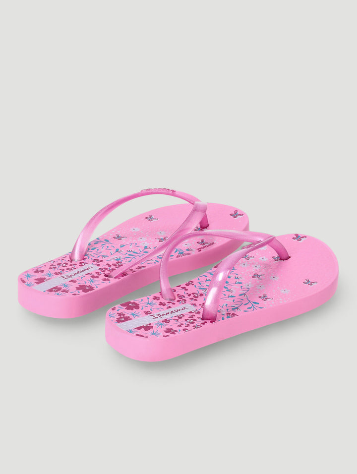 Girls Floral Flip Flop - Pink