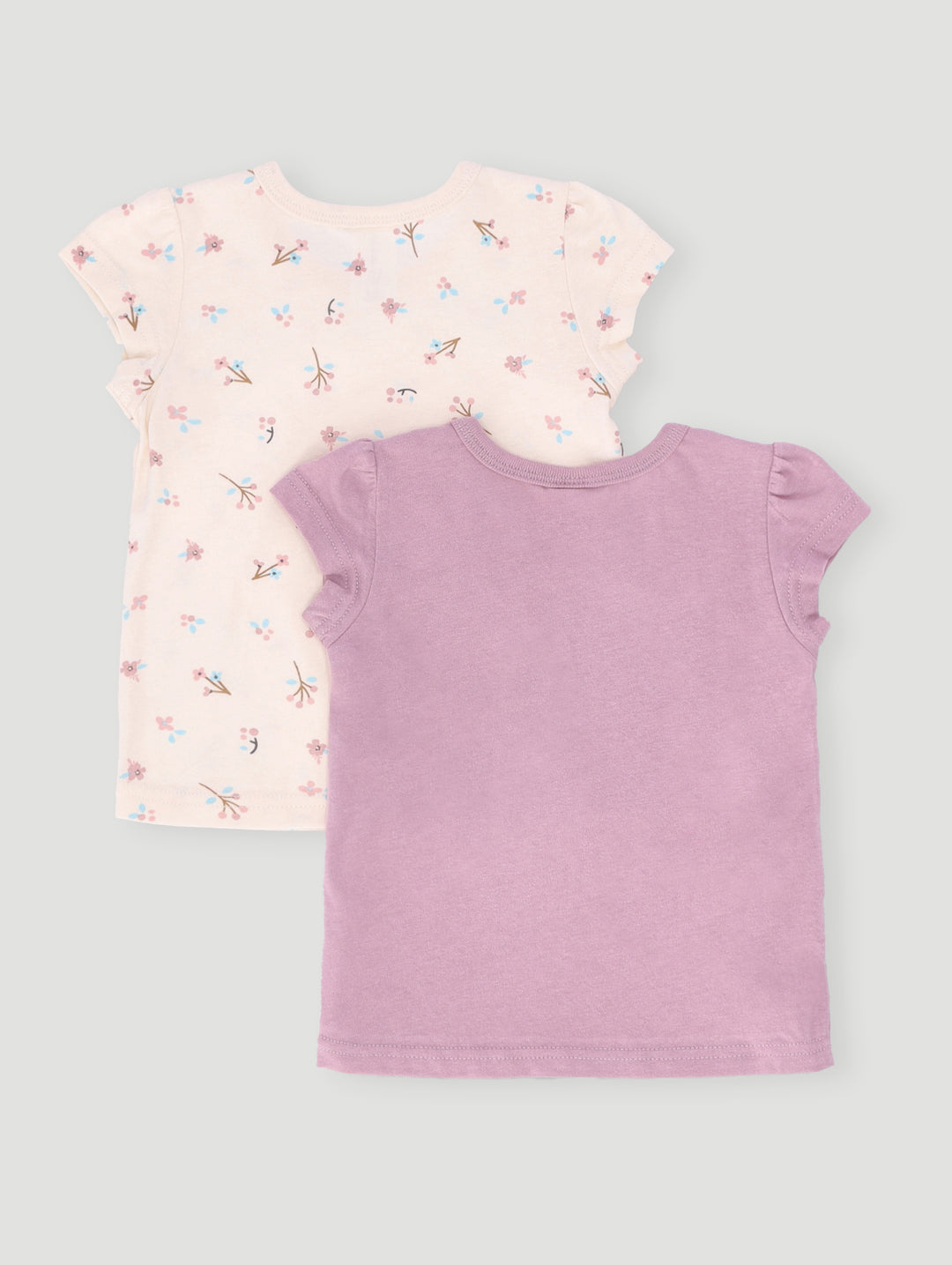 Baby Girls 2 Pack Dancing Bunny Tee - Mauve